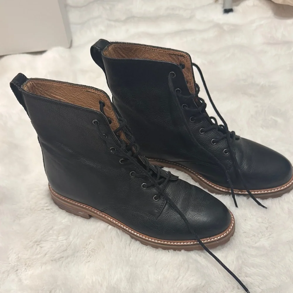 Madewell The Clair Lace-Up Boot in Leather - Picture 6 of 7